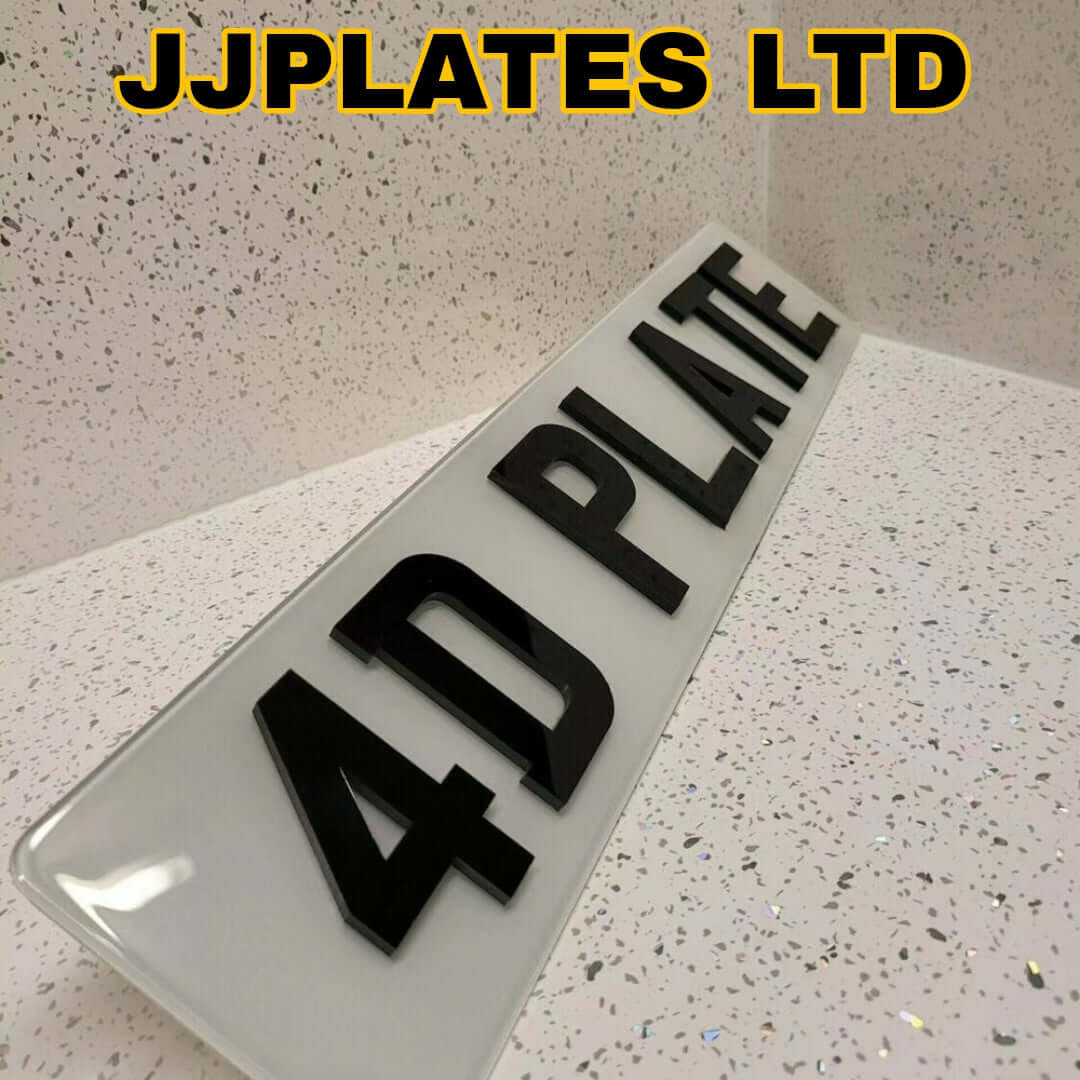 4D 3mm number plate