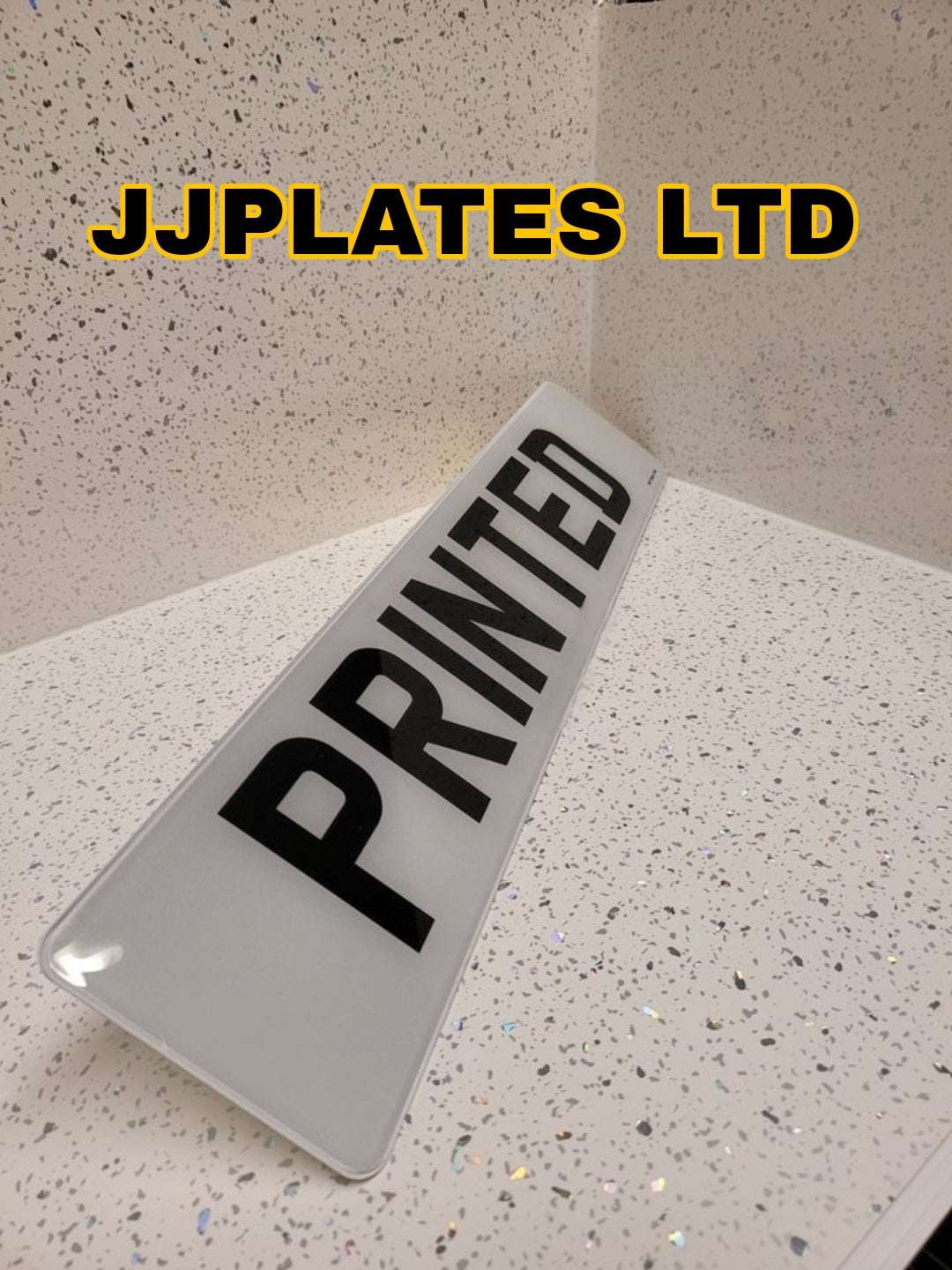 printed number plate set