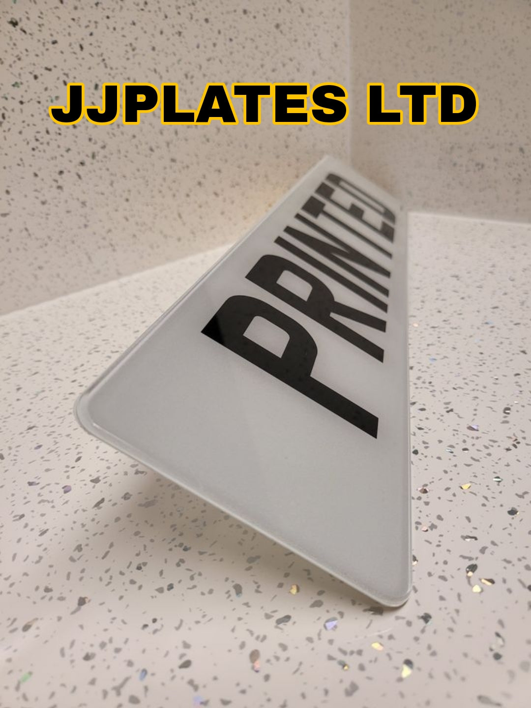 printed number plate set